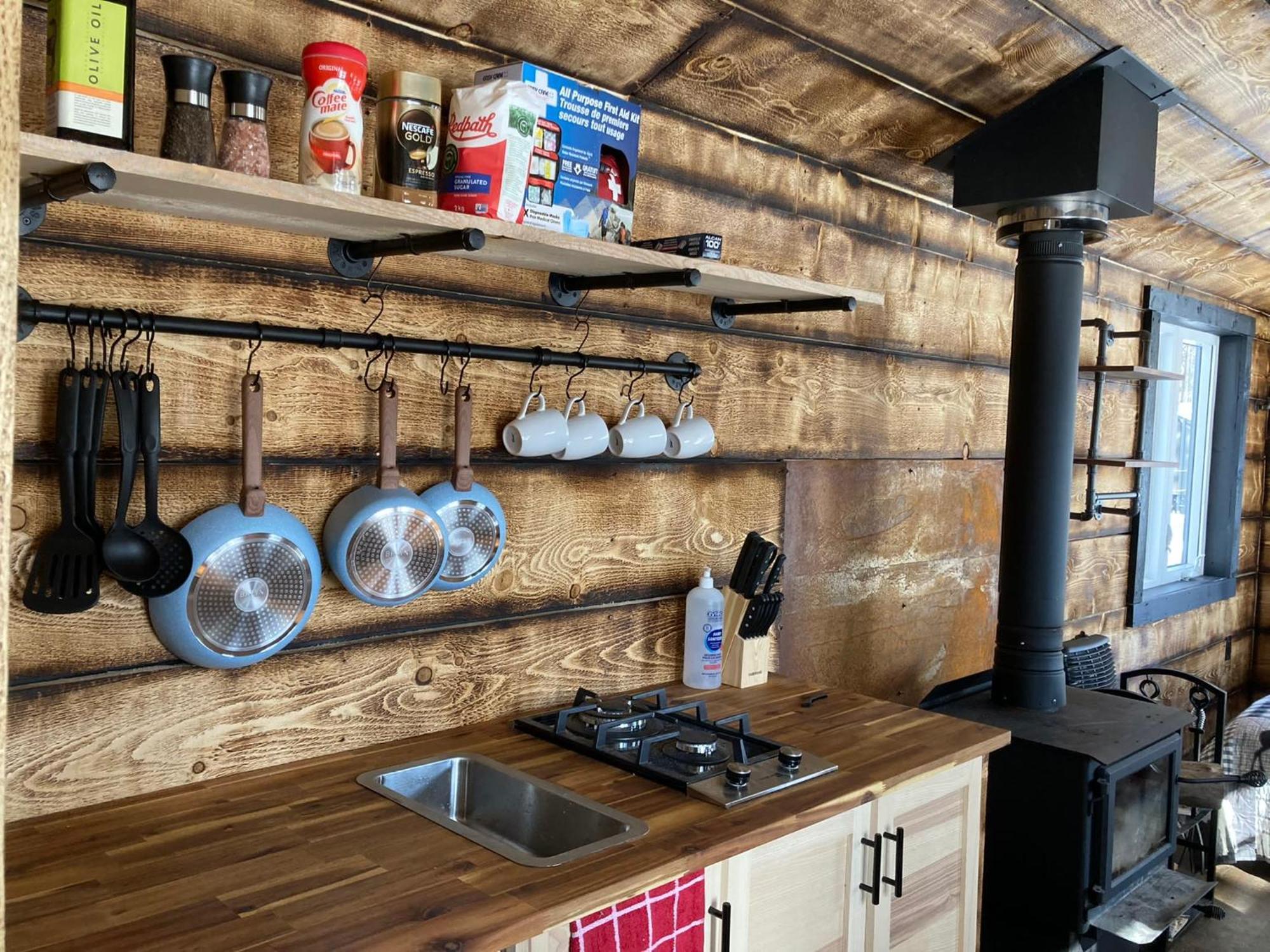 Your Cozy Cabin Retreat Saint-Remi-d'Amherst Exterior foto